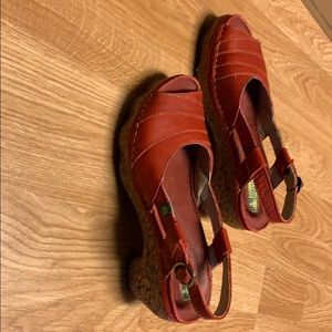 El Naturalista Cork Oak Sling Back Sandal